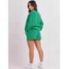 image:imageANRABESS Women 2 Piece Outfits Sweat Shorts Sets 2026 Oversized Casual Lounge Matching Set Sweatsuit Tracksuit Fall ClothesGreen