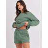 image:imageANRABESS Women 2 Piece Outfits Sweat Shorts Sets 2026 Oversized Casual Lounge Matching Set Sweatsuit Tracksuit Fall ClothesLight Green