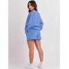 image:imageANRABESS Women 2 Piece Outfits Sweat Shorts Sets 2026 Oversized Casual Lounge Matching Set Sweatsuit Tracksuit Fall ClothesSky