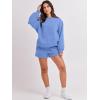 image:imageANRABESS Women 2 Piece Outfits Sweat Shorts Sets 2026 Oversized Casual Lounge Matching Set Sweatsuit Tracksuit Fall ClothesSky