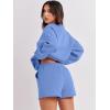 image:imageANRABESS Women 2 Piece Outfits Sweat Shorts Sets 2026 Oversized Casual Lounge Matching Set Sweatsuit Tracksuit Fall ClothesSky
