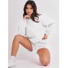 image:imageANRABESS Women 2 Piece Outfits Sweat Shorts Sets 2026 Oversized Casual Lounge Matching Set Sweatsuit Tracksuit Fall ClothesWhite