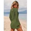 image:imageANRABESS Women Beach Cover Ups 2026 Summer Crochet Knit Swimwear Mesh Bathing Suit Hollow Out Dress Swimsuit Vacation ClothesGreen