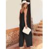 image:imageANRABESS Women Jumpsuits 2026 Casual Sleeveless Spaghetti Strap Boho Wide Leg Rompers Summer Outfits Beach Vacation ClothesBlack