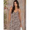 image:imageANRABESS Women Jumpsuits 2026 Casual Sleeveless Spaghetti Strap Boho Wide Leg Rompers Summer Outfits Beach Vacation ClothesLeopard Print