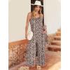 image:imageANRABESS Women Jumpsuits 2026 Casual Sleeveless Spaghetti Strap Boho Wide Leg Rompers Summer Outfits Beach Vacation ClothesLeopard Print