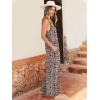 image:imageANRABESS Women Jumpsuits 2026 Casual Sleeveless Spaghetti Strap Boho Wide Leg Rompers Summer Outfits Beach Vacation ClothesLeopard Print