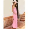 image:imageANRABESS Women Jumpsuits 2026 Casual Sleeveless Spaghetti Strap Boho Wide Leg Rompers Summer Outfits Beach Vacation ClothesPink