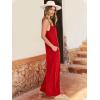 image:imageANRABESS Women Jumpsuits 2026 Casual Sleeveless Spaghetti Strap Boho Wide Leg Rompers Summer Outfits Beach Vacation ClothesRed