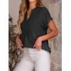 image:imageANRABESS Women Short Sleeve Henley Top V Neck Dressy Business Casual Work Blouses Summer Shirts 2026 Vacation Fashion ClothesBlack