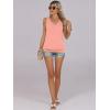 image:imageANRABESS Women Tank Tops Summer V Neck Sleeveless Casual Loose Fit Cute Cami Basic T Shirts Solid Tees 2026 Trendy OutfitsCoral