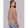 image:imageANRABESS Women Tank Tops Summer V Neck Sleeveless Casual Loose Fit Cute Cami Basic T Shirts Solid Tees 2026 Trendy OutfitsKhaki