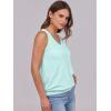 image:imageANRABESS Women Tank Tops Summer V Neck Sleeveless Casual Loose Fit Cute Cami Basic T Shirts Solid Tees 2026 Trendy OutfitsMint Green