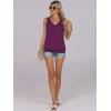 image:imageANRABESS Women Tank Tops Summer V Neck Sleeveless Casual Loose Fit Cute Cami Basic T Shirts Solid Tees 2026 Trendy OutfitsPurple