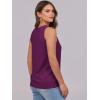 image:imageANRABESS Women Tank Tops Summer V Neck Sleeveless Casual Loose Fit Cute Cami Basic T Shirts Solid Tees 2026 Trendy OutfitsPurple
