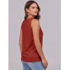 image:imageANRABESS Women Tank Tops Summer V Neck Sleeveless Casual Loose Fit Cute Cami Basic T Shirts Solid Tees 2026 Trendy OutfitsRed