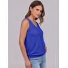 image:imageANRABESS Women Tank Tops Summer V Neck Sleeveless Casual Loose Fit Cute Cami Basic T Shirts Solid Tees 2026 Trendy OutfitsRoyal Blue
