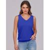 image:imageANRABESS Women Tank Tops Summer V Neck Sleeveless Casual Loose Fit Cute Cami Basic T Shirts Solid Tees 2026 Trendy OutfitsRoyal Blue