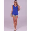 image:imageANRABESS Women Tank Tops Summer V Neck Sleeveless Casual Loose Fit Cute Cami Basic T Shirts Solid Tees 2026 Trendy OutfitsRoyal Blue