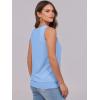 image:imageANRABESS Women Tank Tops Summer V Neck Sleeveless Casual Loose Fit Cute Cami Basic T Shirts Solid Tees 2026 Trendy OutfitsSky Blue