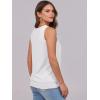 image:imageANRABESS Women Tank Tops Summer V Neck Sleeveless Casual Loose Fit Cute Cami Basic T Shirts Solid Tees 2026 Trendy OutfitsWhite
