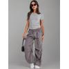 image:imageANRABESS Womens 3 Pack Short Sleeve Shirts 2026 Crop Tops Tight Fitted Basic Tees Workout T Shirts Y2k Clothes Summer OutfitBlackwhitelight Grey