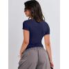 image:imageANRABESS Womens 3 Pack Short Sleeve Shirts 2026 Crop Tops Tight Fitted Basic Tees Workout T Shirts Y2k Clothes Summer OutfitBlackwhitenavy