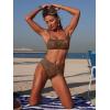 image:imageANRABESS Womens Bikini Sets  High Waisted Lace Swimsuits Two Piece Beach WearCoffee