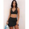 image:imageANRABESS Womens Bikini Skirt Sets High Waisted Two Piece Swimsuits 2026 Summer Tummy Control Mesh Swim Bathing SuitsBlack