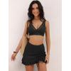 image:imageANRABESS Womens Bikini Skirt Sets High Waisted Two Piece Swimsuits 2026 Summer Tummy Control Mesh Swim Bathing SuitsBlack
