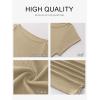 image:imageANRABESS Womens Cap Sleeve Boat Neck Ruched Crop Top Soft Ribbed Slim Fitted Tee Going Out Casual Shirt for SummerAlmond