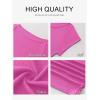 image:imageANRABESS Womens Cap Sleeve Boat Neck Ruched Crop Top Soft Ribbed Slim Fitted Tee Going Out Casual Shirt for SummerHot Pink