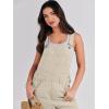 image:imageANRABESS Womens Denim Overalls Loose Fit Adjustable Strap Summer Gardening Casual amp Work Jean JumpsuitApricot