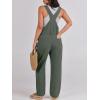 image:imageANRABESS Womens Denim Overalls Loose Fit Adjustable Strap Summer Gardening Casual amp Work Jean JumpsuitArmy Green