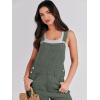 image:imageANRABESS Womens Denim Overalls Loose Fit Adjustable Strap Summer Gardening Casual amp Work Jean JumpsuitArmy Green