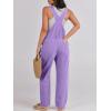 image:imageANRABESS Womens Denim Overalls Loose Fit Adjustable Strap Summer Gardening Casual amp Work Jean JumpsuitPurple