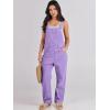 image:imageANRABESS Womens Denim Overalls Loose Fit Adjustable Strap Summer Gardening Casual amp Work Jean JumpsuitPurple