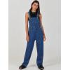 image:imageANRABESS Womens Denim Overalls Loose Fit Adjustable Strap Summer Gardening Casual amp Work Jean JumpsuitWashed Deep Blue