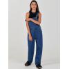 image:imageANRABESS Womens Denim Overalls Loose Fit Adjustable Strap Summer Gardening Casual amp Work Jean JumpsuitWashed Deep Blue