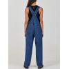 image:imageANRABESS Womens Denim Overalls Loose Fit Adjustable Strap Summer Gardening Casual amp Work Jean JumpsuitWashed Deep Blue