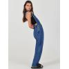 image:imageANRABESS Womens Denim Overalls Loose Fit Adjustable Strap Summer Gardening Casual amp Work Jean JumpsuitWashed Deep Blue