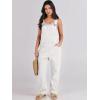 image:imageANRABESS Womens Denim Overalls Loose Fit Adjustable Strap Summer Gardening Casual amp Work Jean JumpsuitWhite