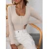image:imageANRABESS Womens Long Sleeve Henley Tops Ribbed Knit Slim Fitted Trendy T Shirt Basic Tees Layer 2025 Fall Fashion OutfitsNature