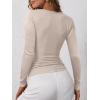 image:imageANRABESS Womens Long Sleeve Henley Tops Ribbed Knit Slim Fitted Trendy T Shirt Basic Tees Layer 2025 Fall Fashion OutfitsNature