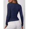 image:imageANRABESS Womens Long Sleeve Henley Tops Ribbed Knit Slim Fitted Trendy T Shirt Basic Tees Layer 2025 Fall Fashion OutfitsNavy Blue