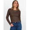 image:imageANRABESS Womens Long Sleeve Thermal Shirts Slim Fit Basic Tee Tops Warm Fleece Undershirts 2025 Fall Winter Layer OutfitsCoffee