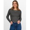 image:imageANRABESS Womens Long Sleeve Thermal Shirts Slim Fit Basic Tee Tops Warm Fleece Undershirts 2025 Fall Winter Layer OutfitsDark Grey