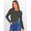 image:imageANRABESS Womens Long Sleeve Thermal Shirts Slim Fit Basic Tee Tops Warm Fleece Undershirts 2025 Fall Winter Layer OutfitsDark Grey