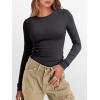image:imageANRABESS Womens Long Sleeve Thermal Shirts Slim Fit Basic Tee Tops Warm Fleece Undershirts 2025 Fall Winter Layer OutfitsDeep Grey