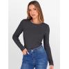 image:imageANRABESS Womens Long Sleeve Thermal Shirts Slim Fit Basic Tee Tops Warm Fleece Undershirts 2025 Fall Winter Layer OutfitsDeep Grey